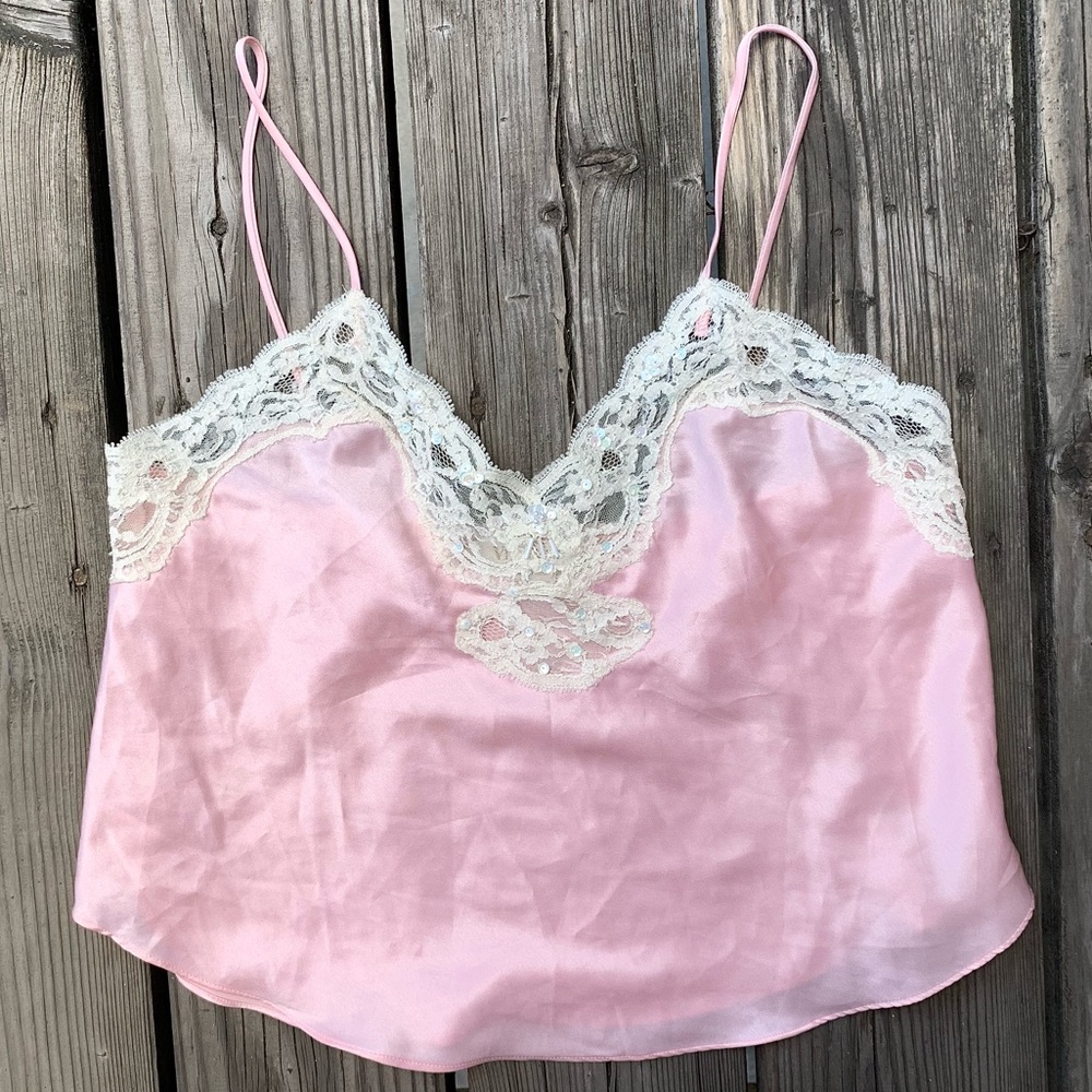 Vintage Victoria’s Secret gold label cropped cami